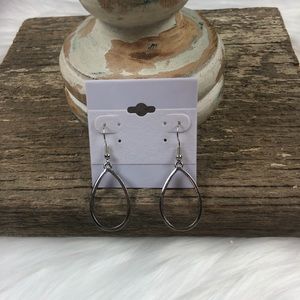 New fashion earrings. Silver hoops.